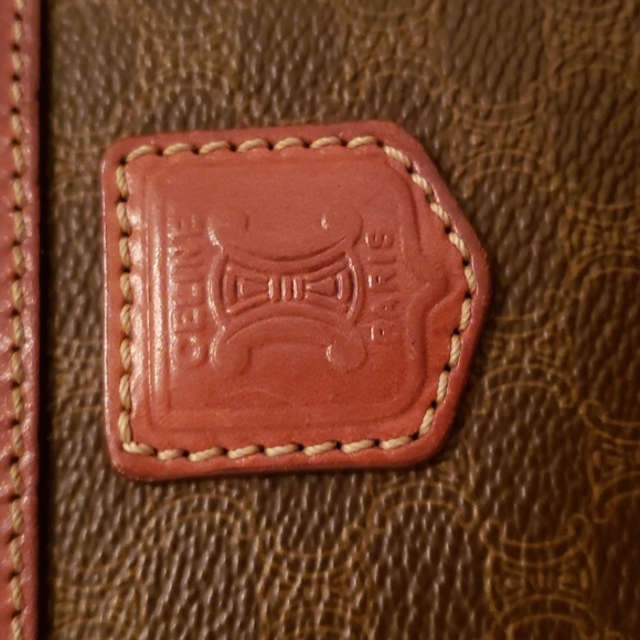 CELINE Macadam Pattern Clutch in Brown - Picture 6 of 11